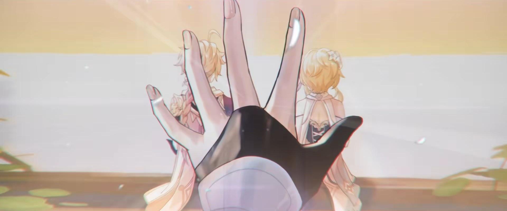 The segment where the twins meet in the Traveler's storyline "Bedtime Story" in 4.7