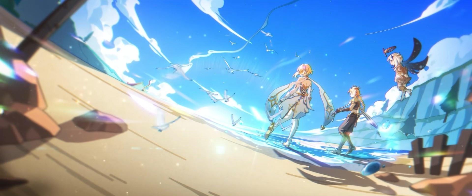 The beach where they should set off next to Starfall Cliff